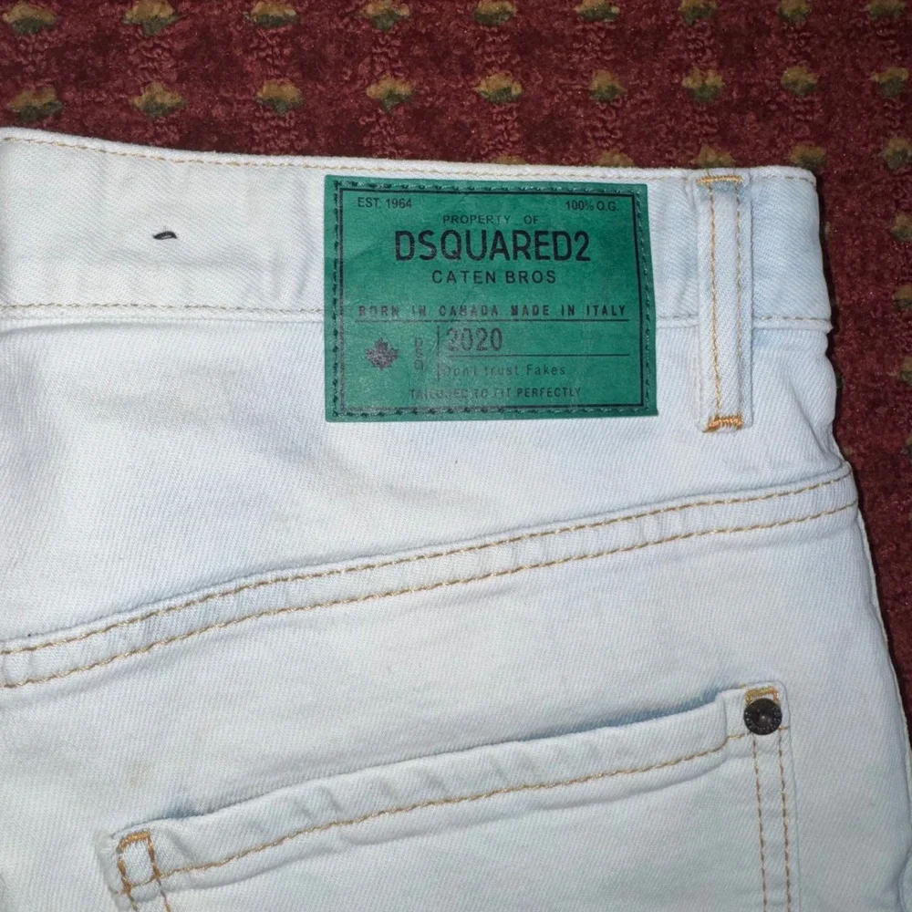 DSQUARED2 Skater Jean Mens 48 (33) Light Blue Excellent Made in Italy Slim Fit